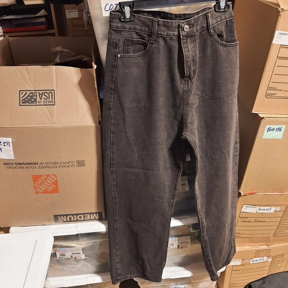 NEW ! Men Relaxed Jean Black Size XL
